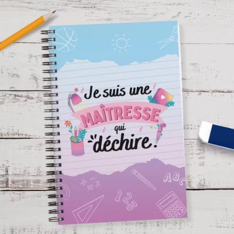 Carnet à spirale enfants maîtresses