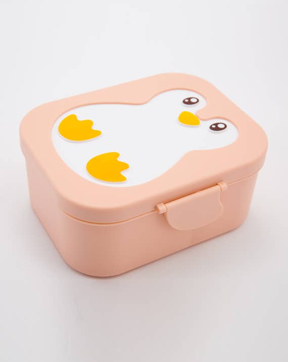Boîte à goûter - Lunch Box - Pingouin Corail sans BPA - Dès 2 ans